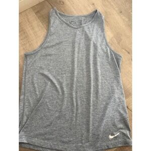 Nike‎ Dri-FIT Heathered Grey Training Tank Top - Women's Size M